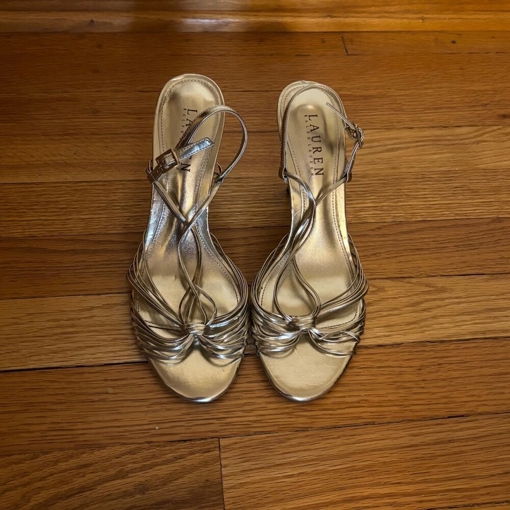 Ralph Lauren Gold Sandals Size 7.5